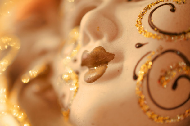 威尼斯面具的嘴唇图片下载