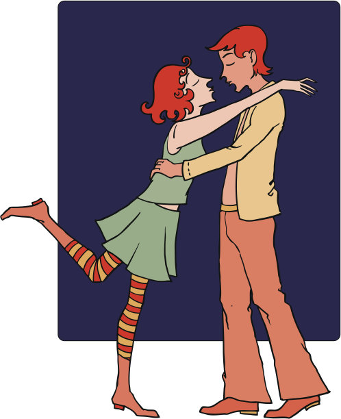 接吻的情侣图片下载