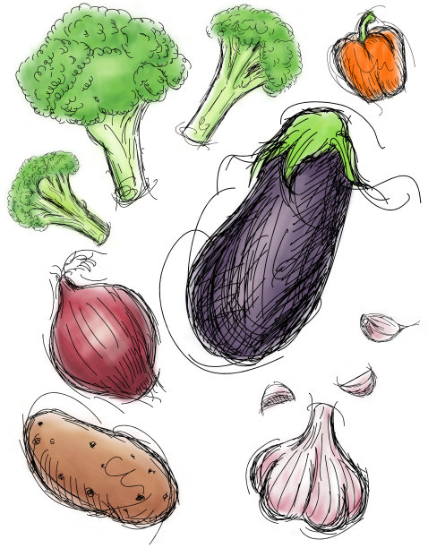 蔬菜汁草图图片下载