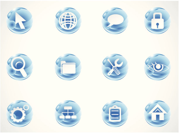 抽象web图标集图片下载