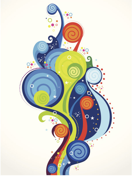 抽象的不可思议的波图片下载