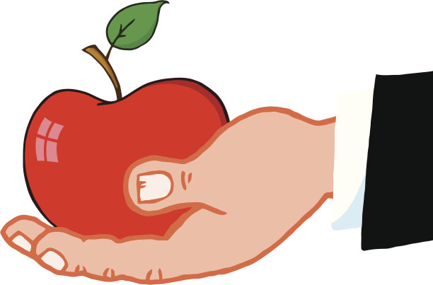 商业手握红苹果图片下载