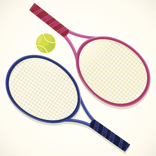 网球拍子球图片下载