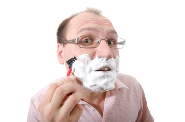 剃须。图片下载
