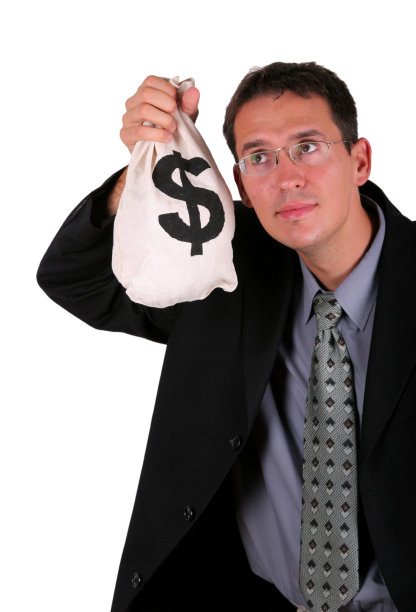 有钱袋的商人图片下载