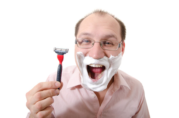 剃须。图片下载