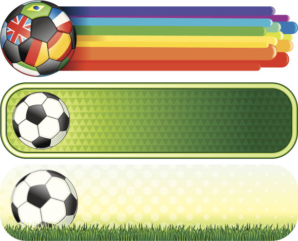 足球的旗帜图片下载