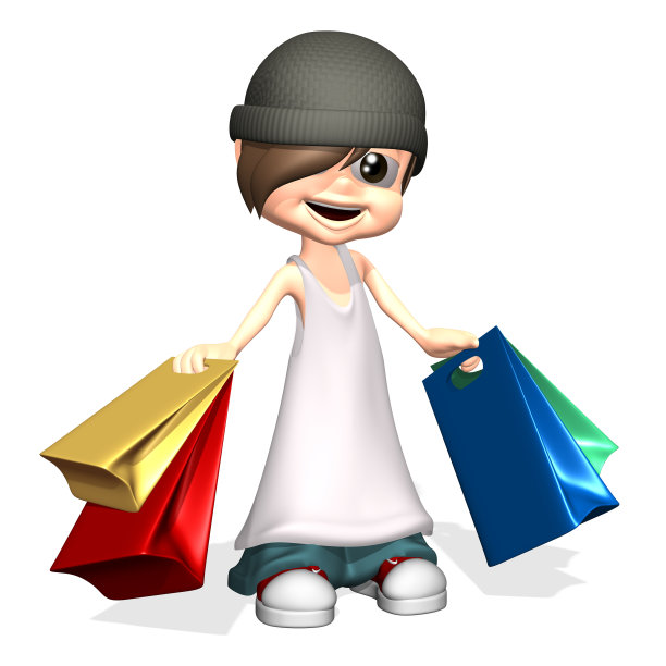 男孩购物图片下载