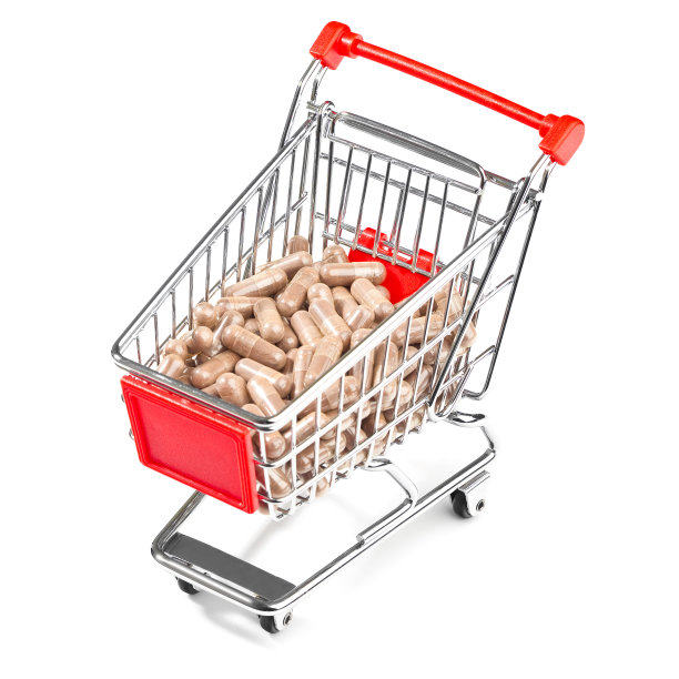 装满药丸的推车图片下载