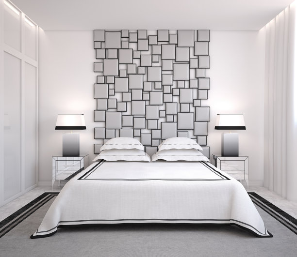 现代的卧室。图片下载