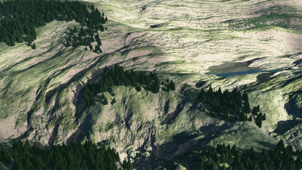 从顶部俯瞰风景图片下载