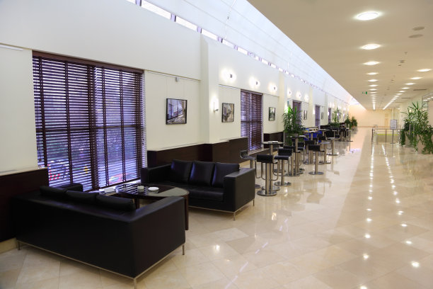 大厅里有几张桌子和沙发。图片下载