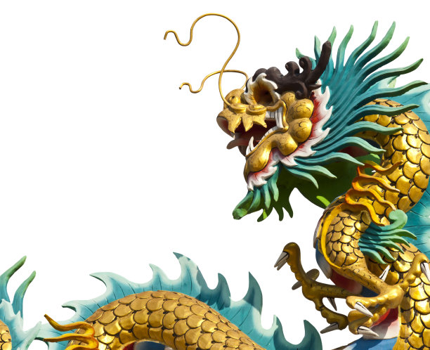 中国龙雕像图片下载