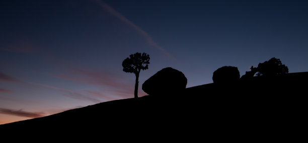 日落西尔豪埃特图片下载