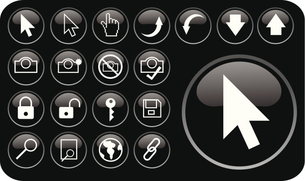 互联网图标和指针图片下载