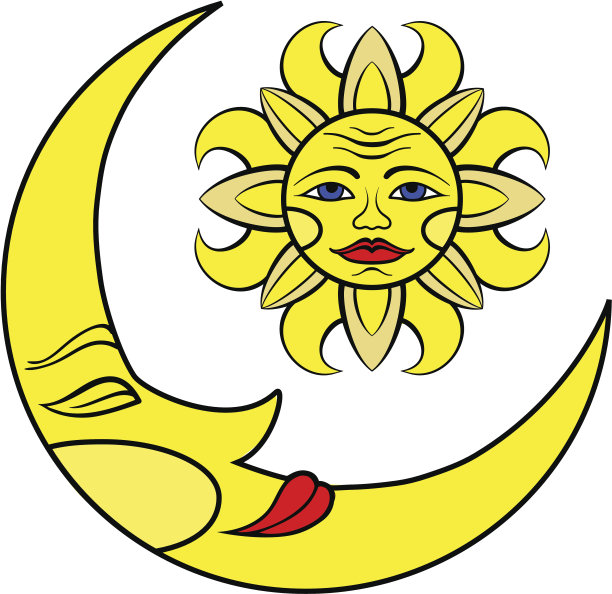月亮和太阳图片下载