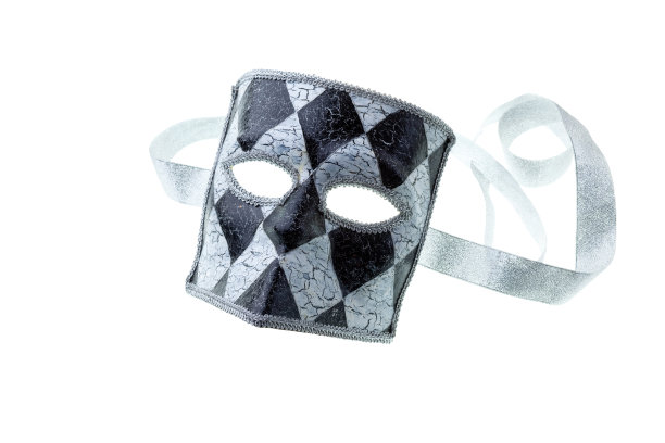 黑色和银色面具图片下载