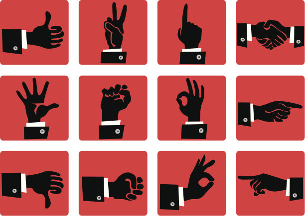 手势图标图片下载