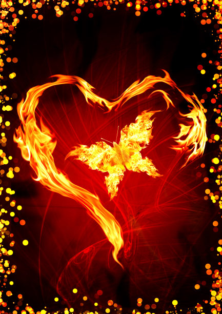 燃烧的心图片下载