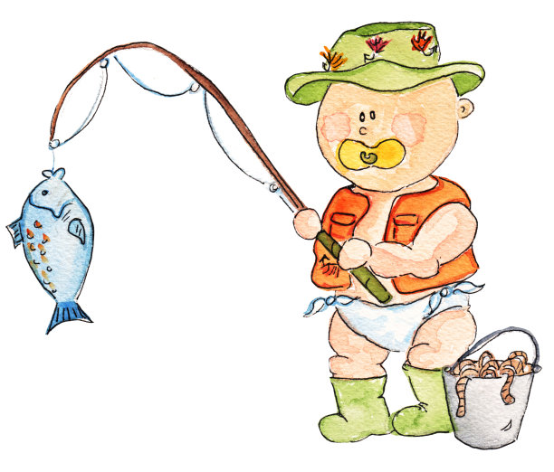 婴儿的渔夫图片下载