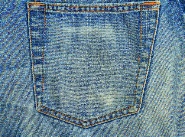 褪了色的蓝色牛仔布图片下载