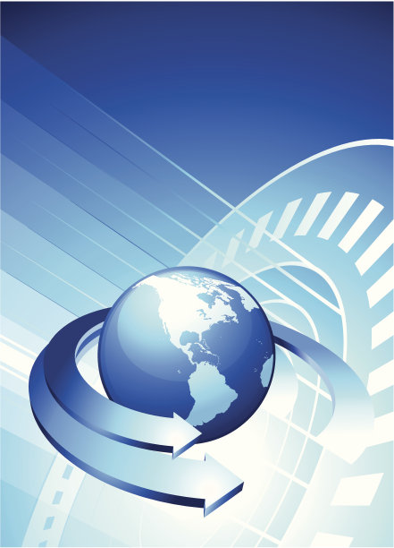 地球仪和箭头图片下载