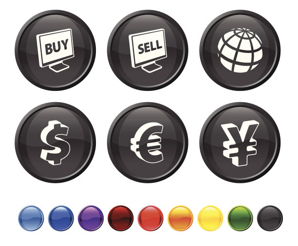 世界货币版税免费矢量图标集图片下载