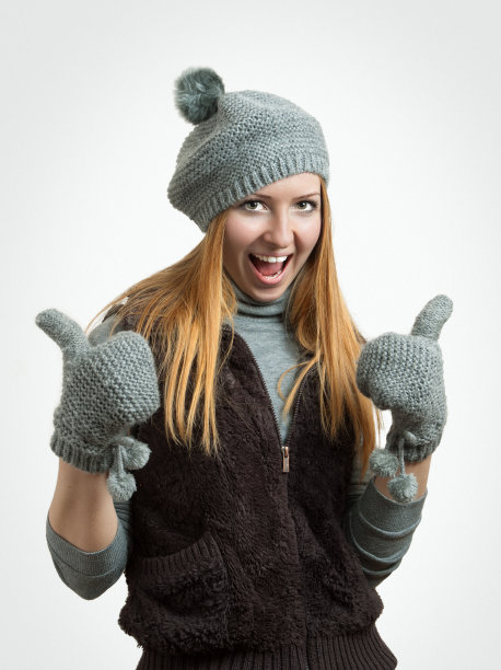 成功女性竖起大拇指图片下载