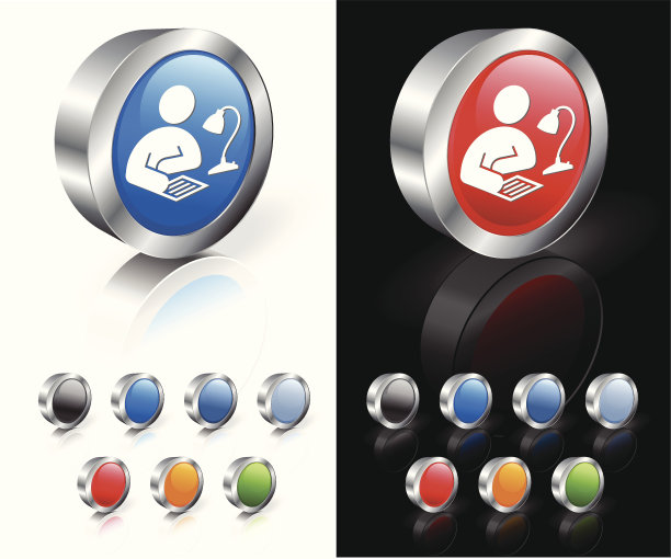 学生做作业的矢量图标图片下载