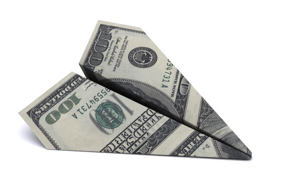 纸飞机从美元图片下载