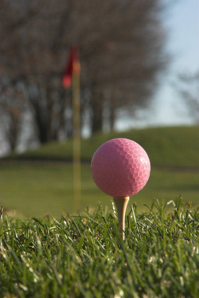 粉红色的高尔夫球图片下载