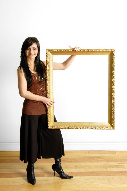 女性的框架图片下载