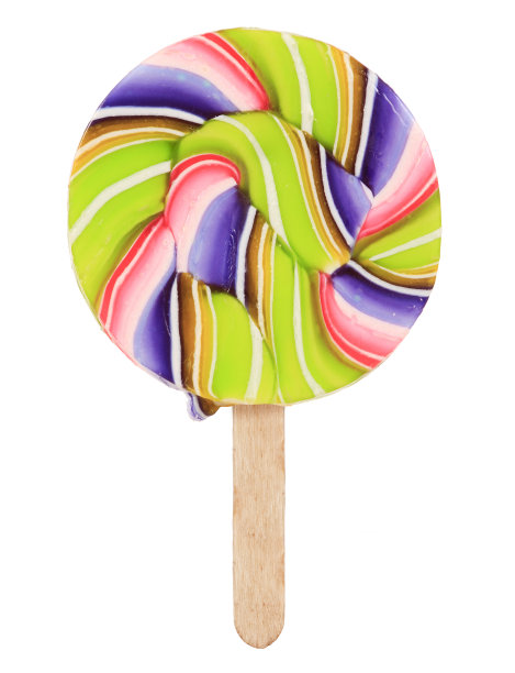 复古风格的彩色棒棒糖图片下载