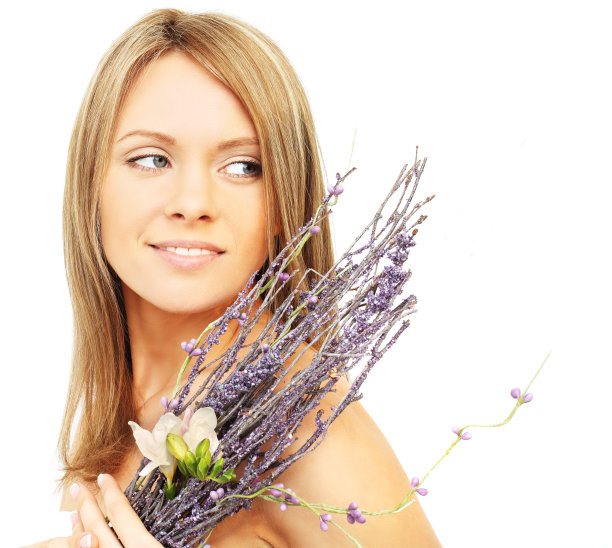 美丽的女人，春天美丽的概念图片下载