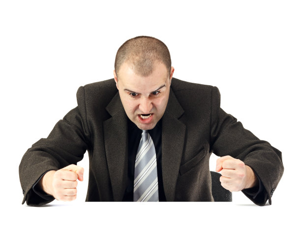 一个愤怒的商人的肖像图片下载