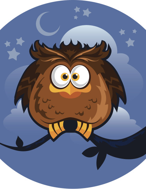 树枝上的猫头鹰图片下载