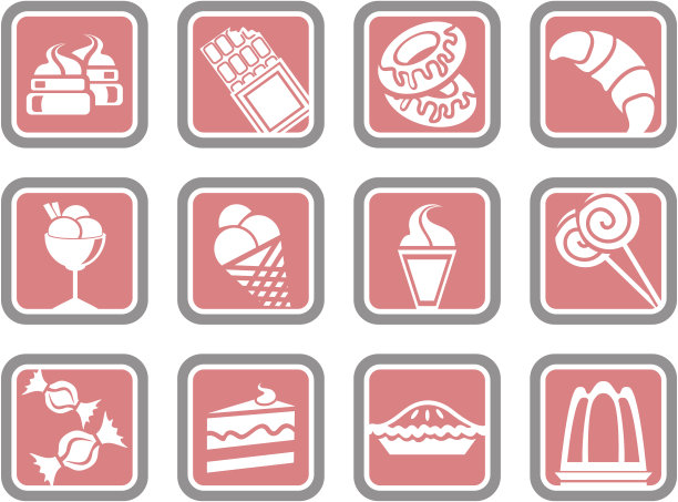 矢量图标:糕点图片下载