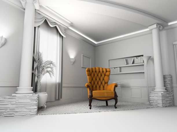 皮革扶手椅图片下载