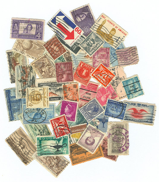 国际邮票堆图片下载