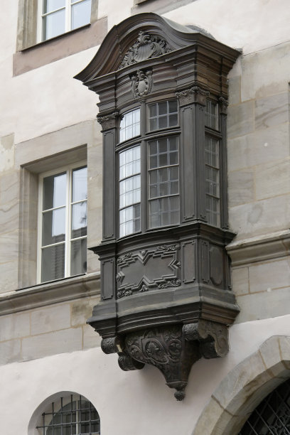 黑暗的凸窗，纽伦堡图片下载