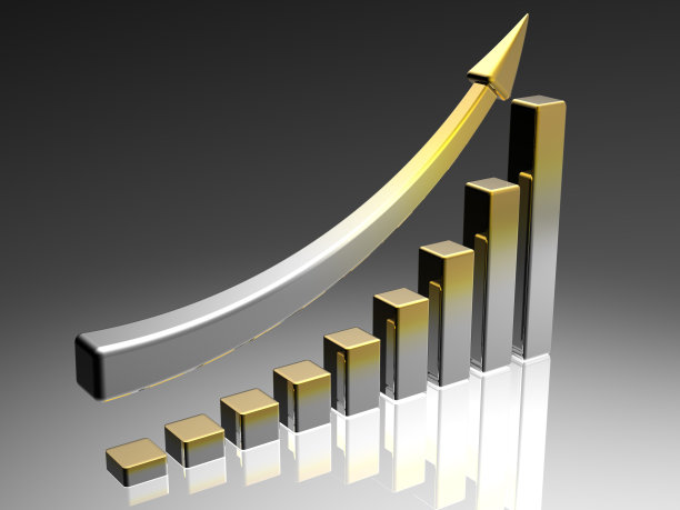 商业成功的图表与箭头图片下载