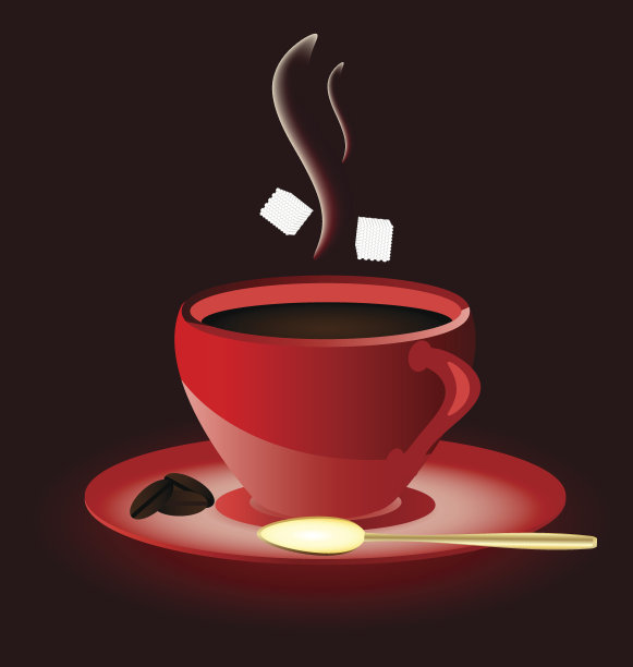 红杯咖啡图片下载