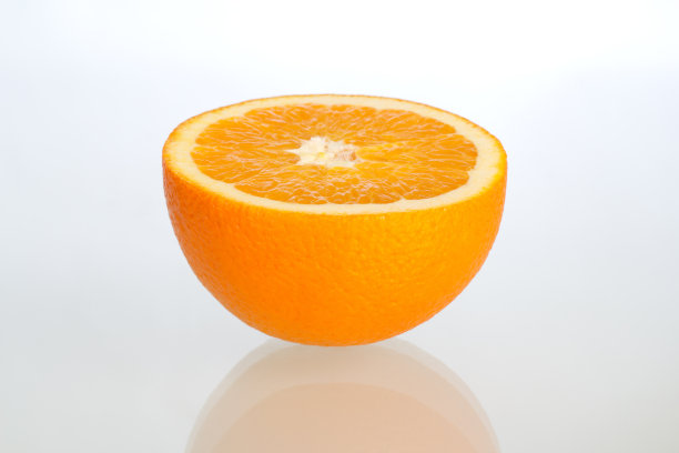 一半的橙图片下载