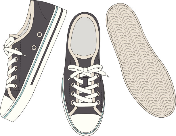 灰色运动鞋图片下载