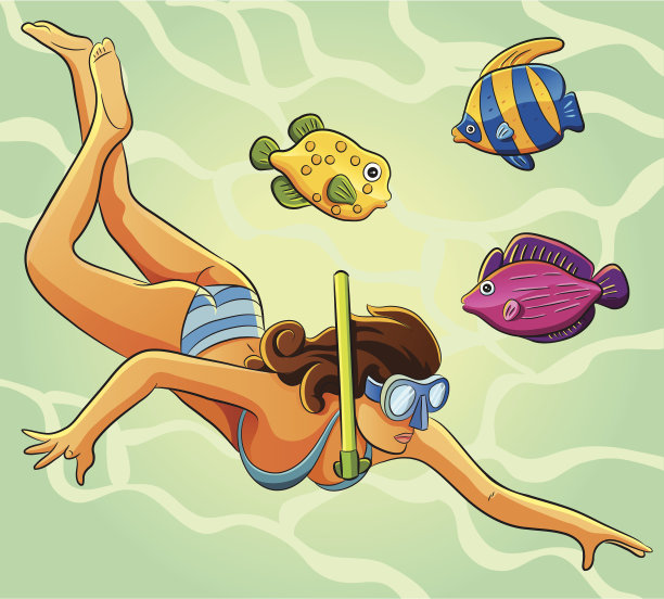 性感的潜水员图片下载