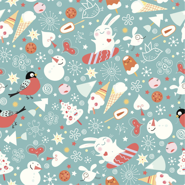 兔子插画素材ID：103459210