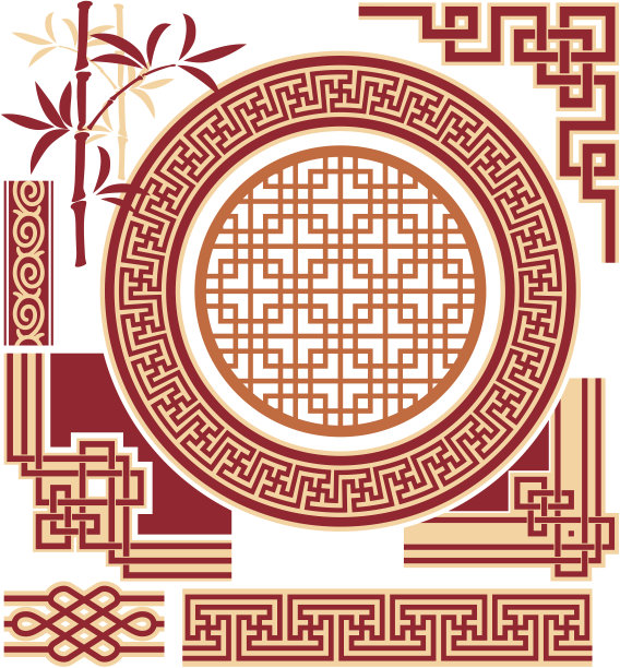 一套东方设计元素图片下载
