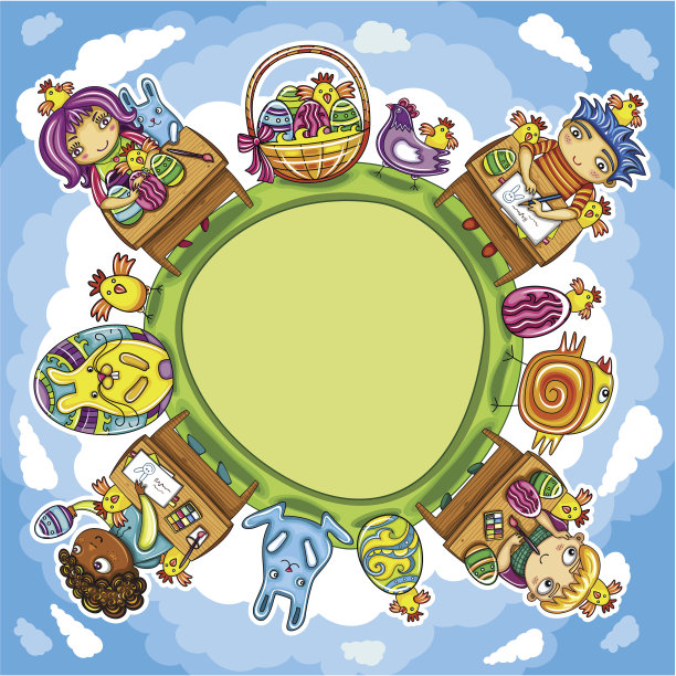 复活节的星球素材图片