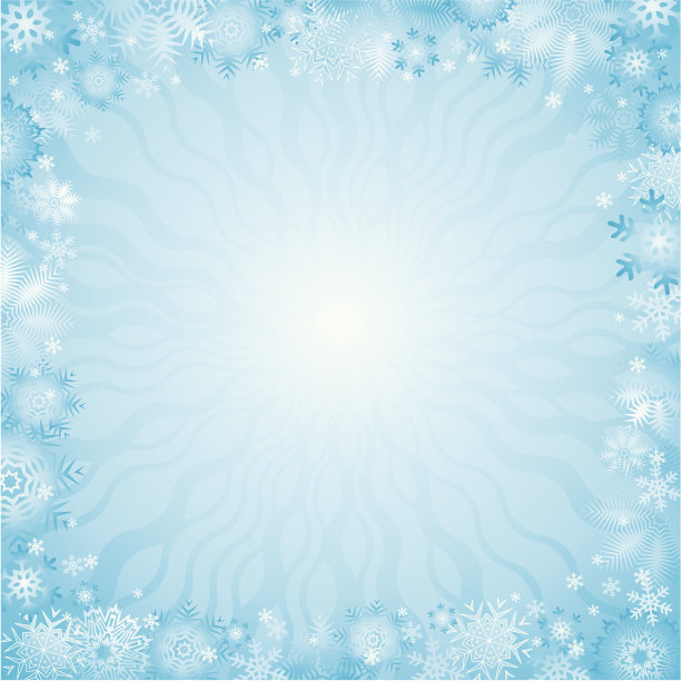 蓝色圣诞背景，向量图片下载