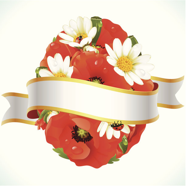 向量复活节蛋从花图片下载